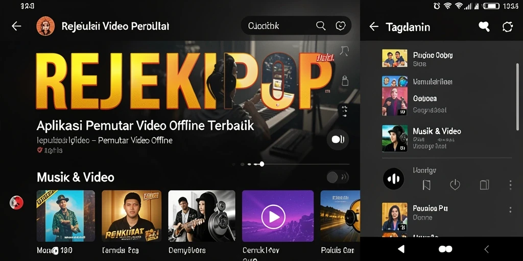 Tampilan antarmuka utama REJEKIPOP yang menarik dan fungsional.