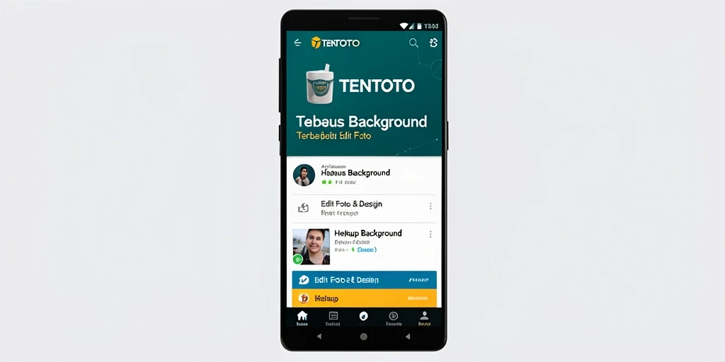 Antarmuka TENTOTO yang intuitif untuk Hapus Background.