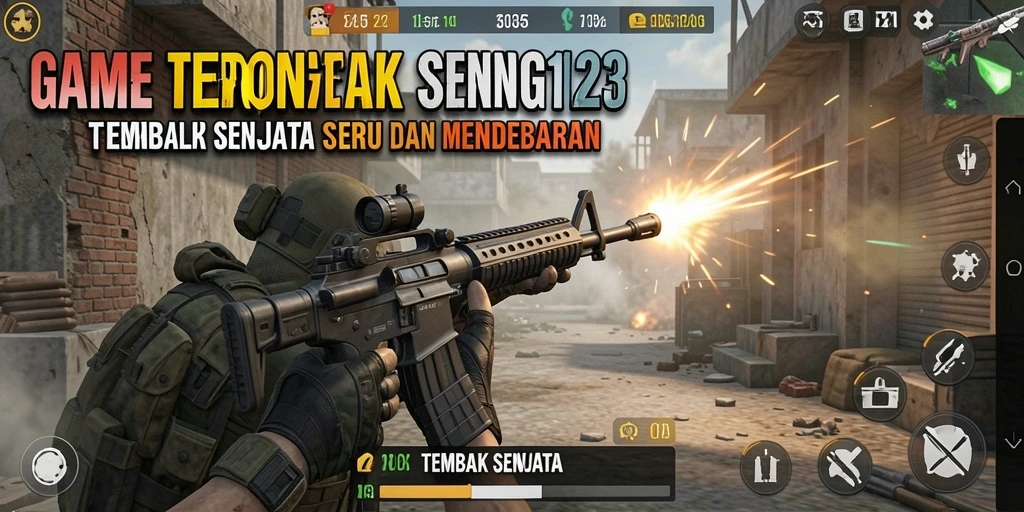 Tampilan antarmuka permainan Tembak Senjata TERONG123 yang menarik.