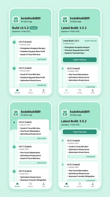 Riwayat Versi Aplikasi kodokhoki889 untuk Pengguna Android
